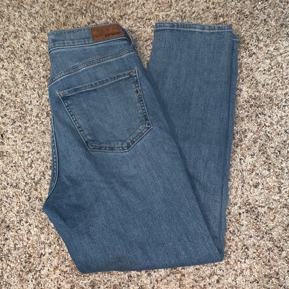 Express super high rise mom jeans